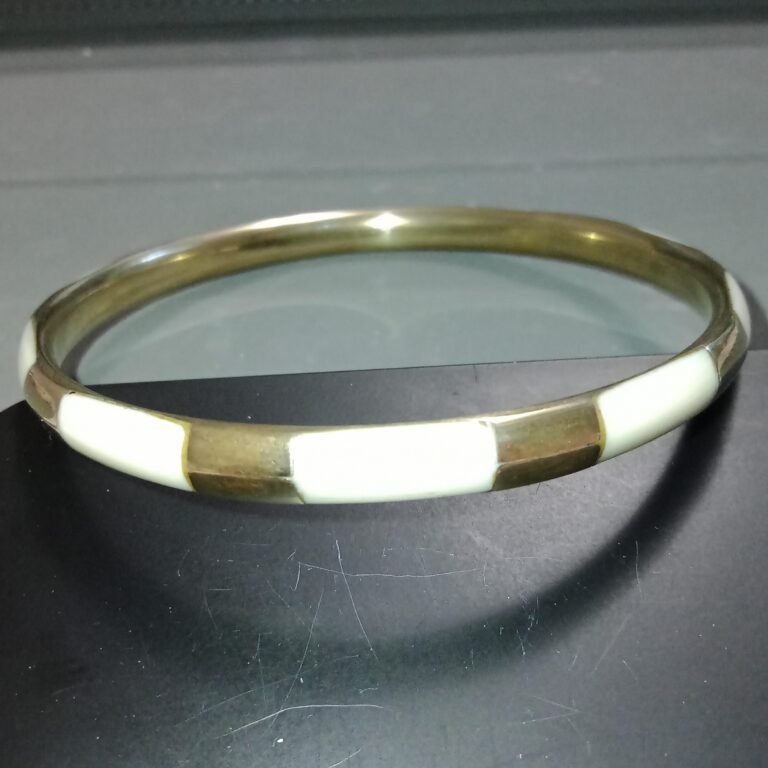 BRASS AND ENAMEL BANGLE