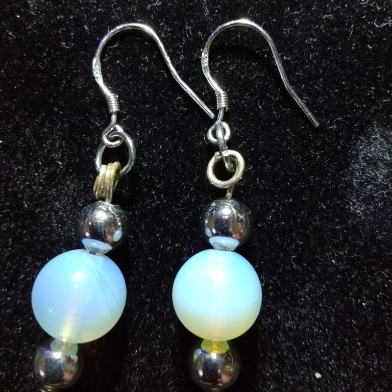 Opalite & Stainless Steel Beads 925S Wires