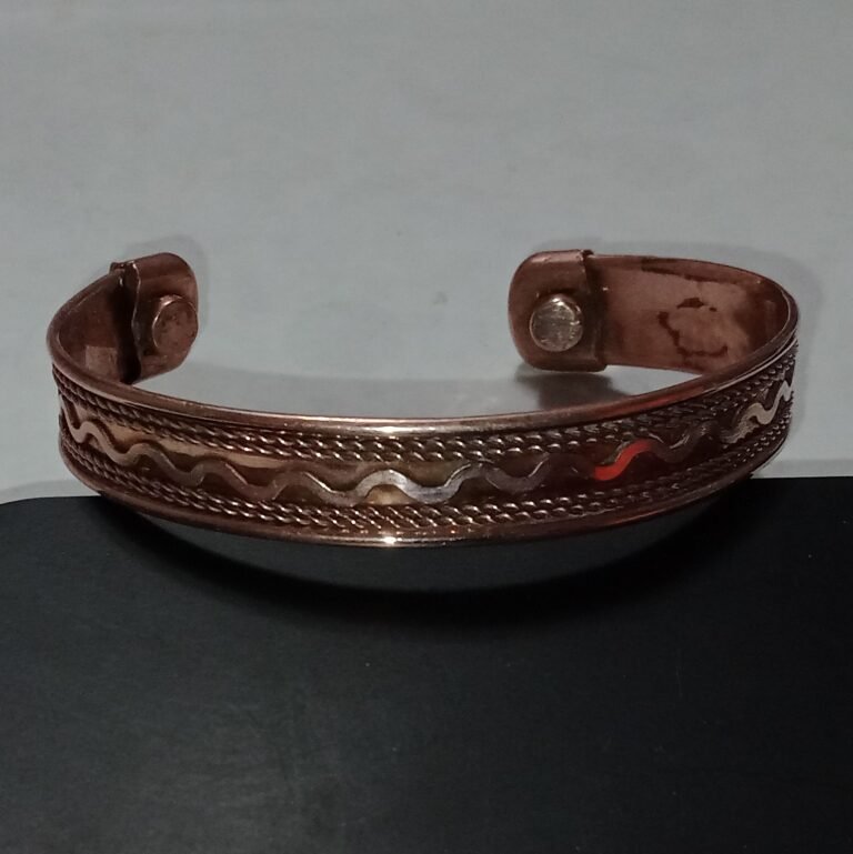 Copper Cuff with Magnets 7