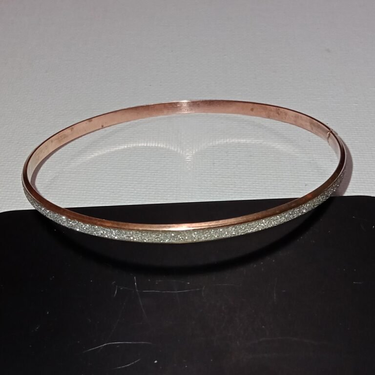 COPPER PAVE' CRYSTAL BANGLE