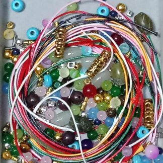 Precious and Semi Precious Stone Beads and colorful cords